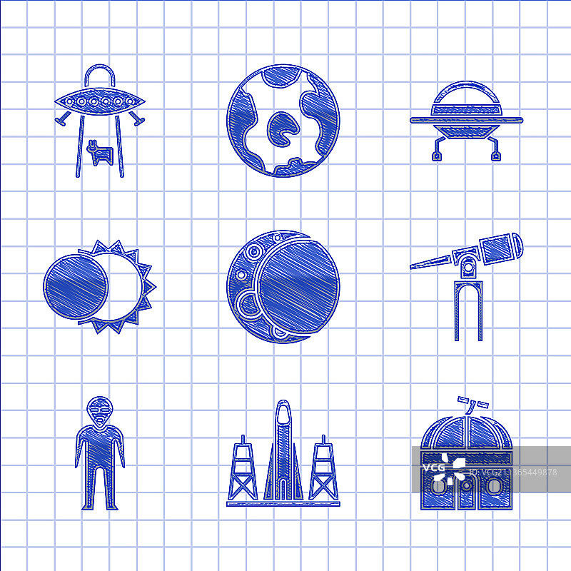 从航天港发射的月亮火箭图片素材