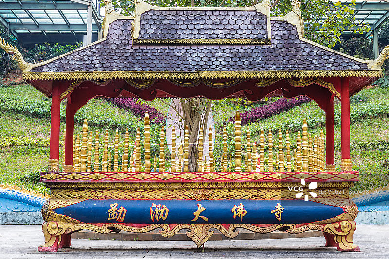 云南西双版纳勐泐大佛寺图片素材
