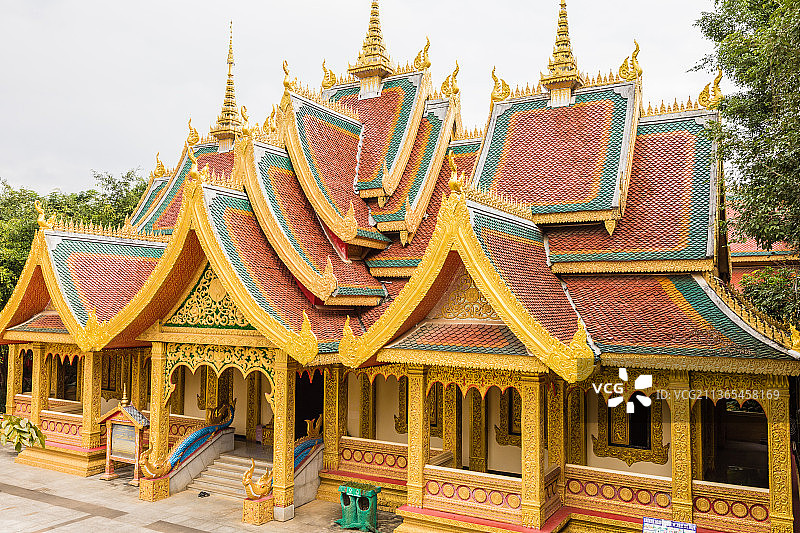 云南西双版纳勐泐大佛寺图片素材