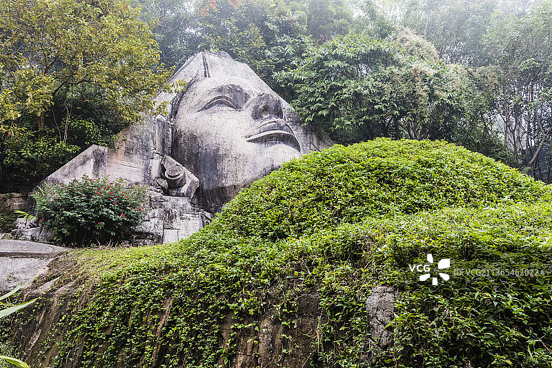 云南西双版纳基诺山寨景区图片素材