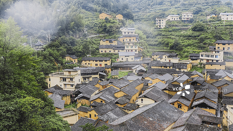 浙江丽水松庄村图片素材