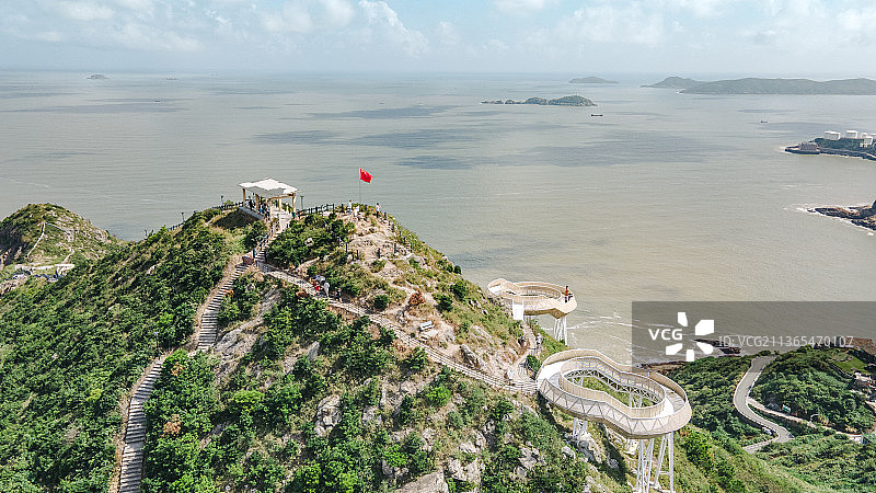 温岭石塘对戒观景平台图片素材