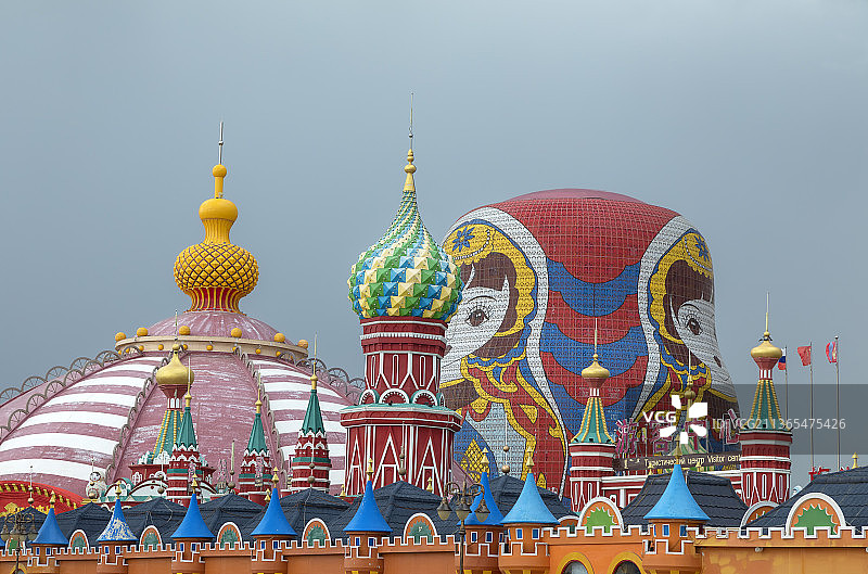 满洲里套娃广场，套娃，建筑，俄式建筑，城堡，屋顶，色彩，异域风情，卡通，地标建筑图片素材