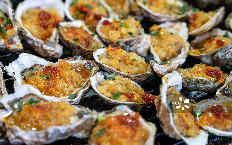 蒜蓉生蚝图片素材