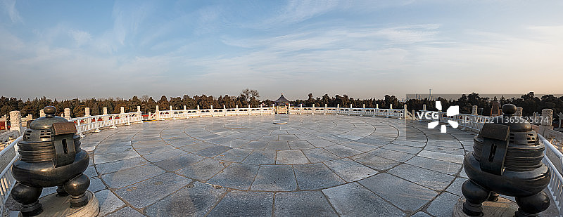 天坛圜丘北望全景图片素材