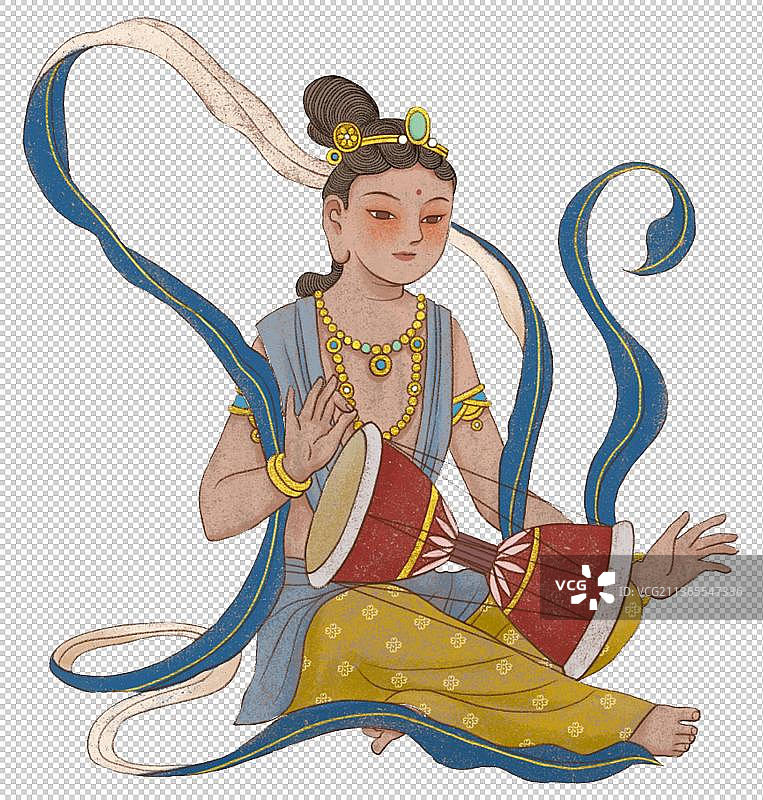 敦煌乐师图片素材