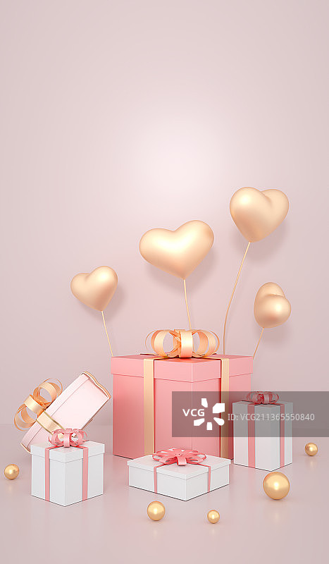 情人节C4D插画图片素材