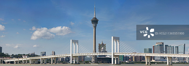 眺望澳门 1亿像素 100MP 应该是这个机位最高像素的全景图图片素材