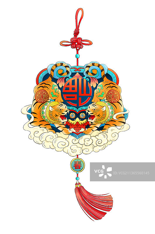 虎年插画图片素材