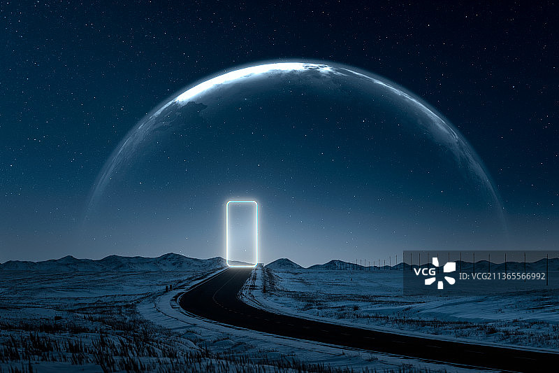 科技公路概念未来科技感图图片素材