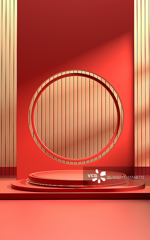 3D中国风产品展示台创意图图片素材