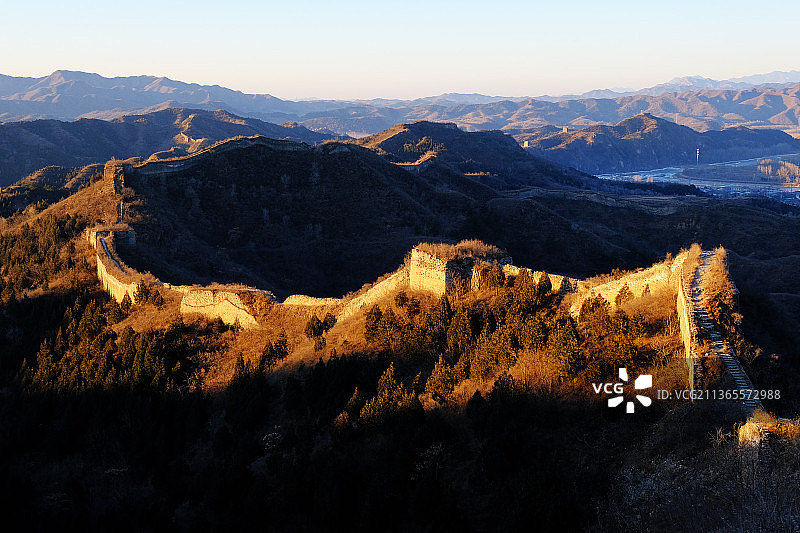 日出蟠龙山图片素材