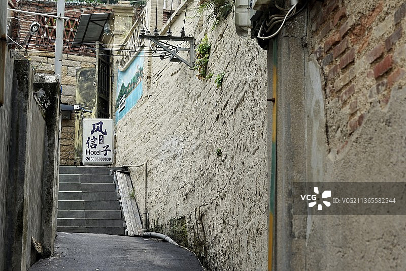 鼓浪屿上的小店图片素材