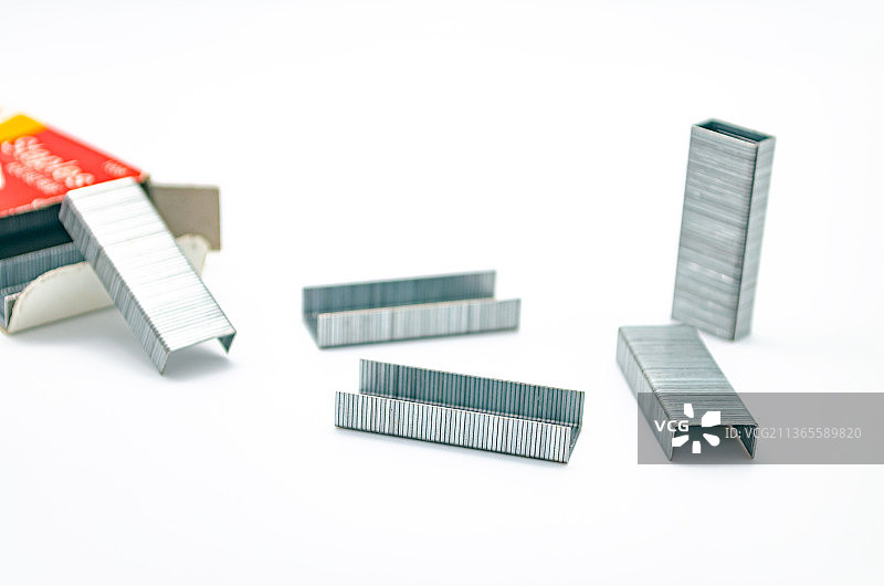 中国室内影棚拍摄静物办公文具，订书机图片素材