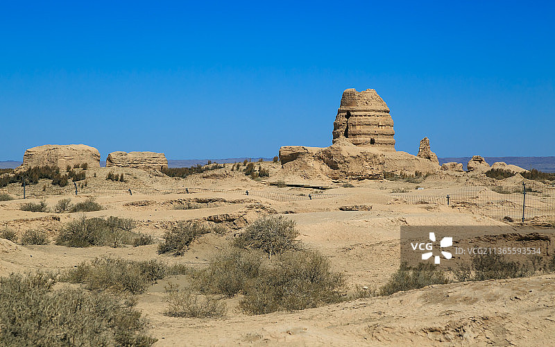 甘肃敦煌锁阳城遗址图片素材
