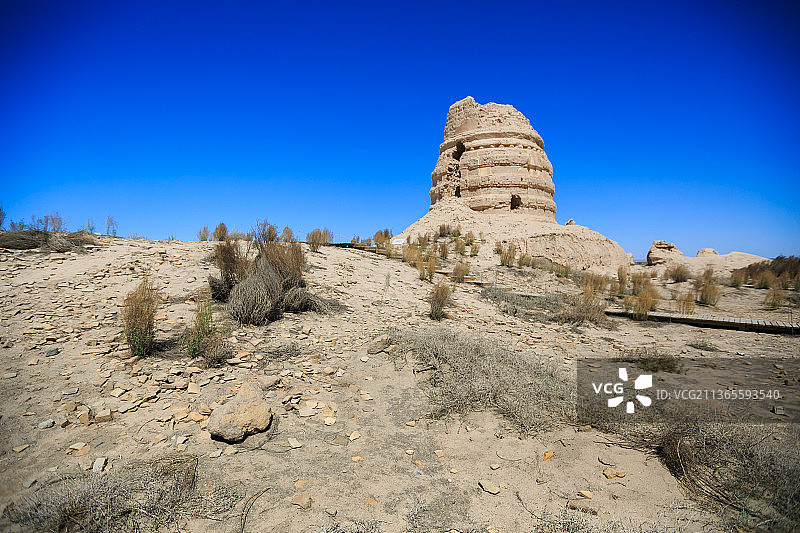 甘肃敦煌锁阳城遗址图片素材