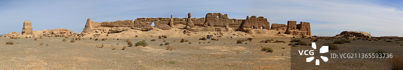 甘肃玉门关和汉长城遗址图片素材