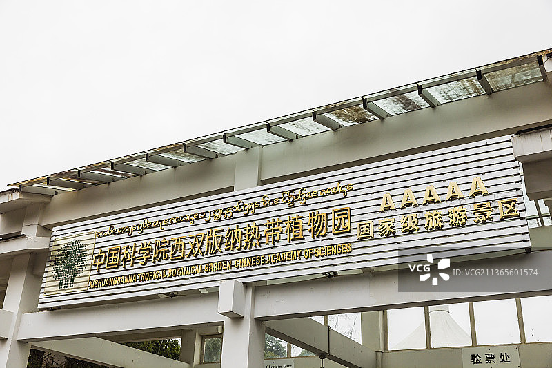 云南西双版纳中国科学院西双版纳热带植物园图片素材