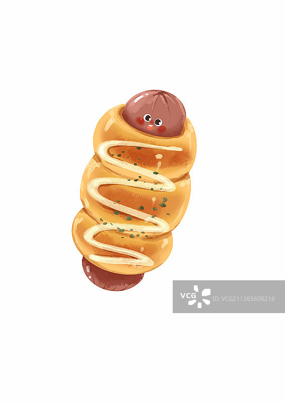 热狗小面包元素图片素材