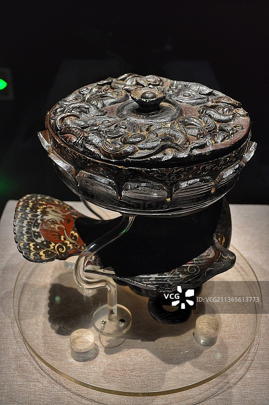 荆州博物馆楚国漆器图片素材