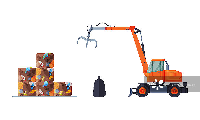 垃圾管理或垃圾处理图片素材