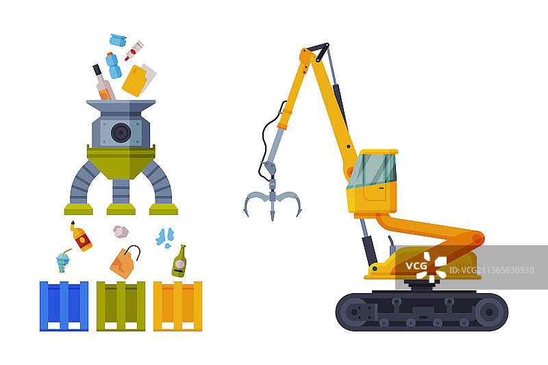 垃圾管理或垃圾处理图片素材