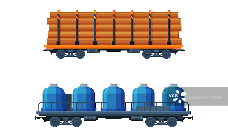 作为铁路货运和货物运输服务的火车图片素材