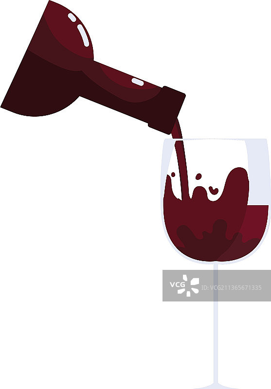 酒瓶向杯中倒酒图片素材