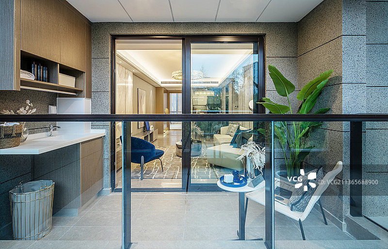 样板房阳台图片素材