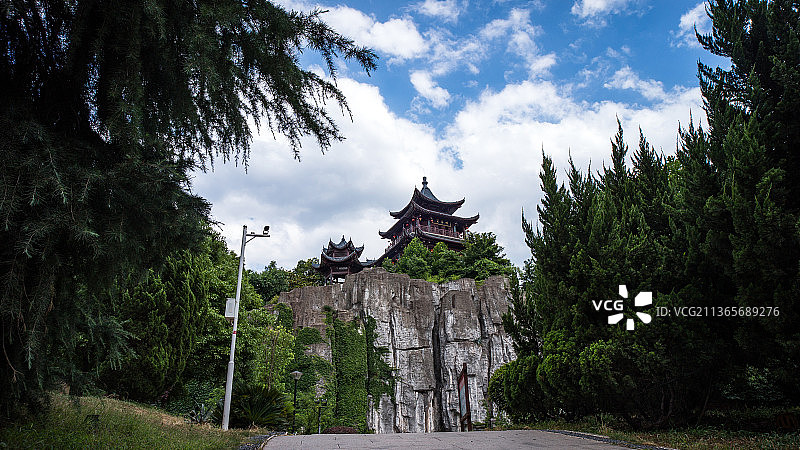 亭台楼阁图片素材