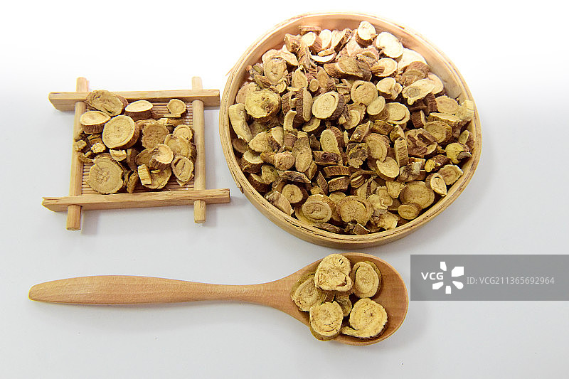 中草药中药加工传统中药材苦参图片素材