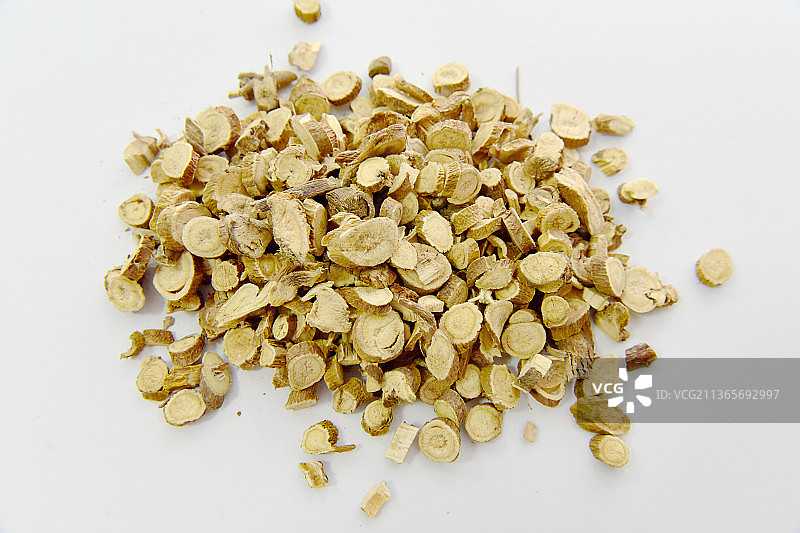 中草药中药加工传统中药材苦参图片素材