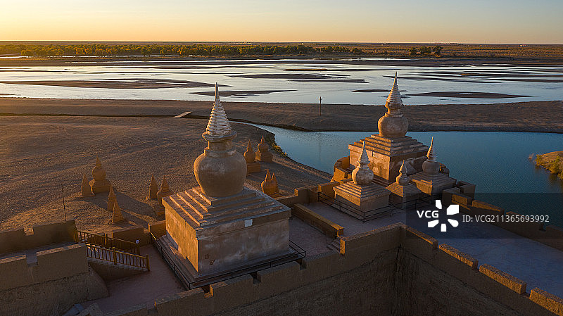 黑水古城图片素材