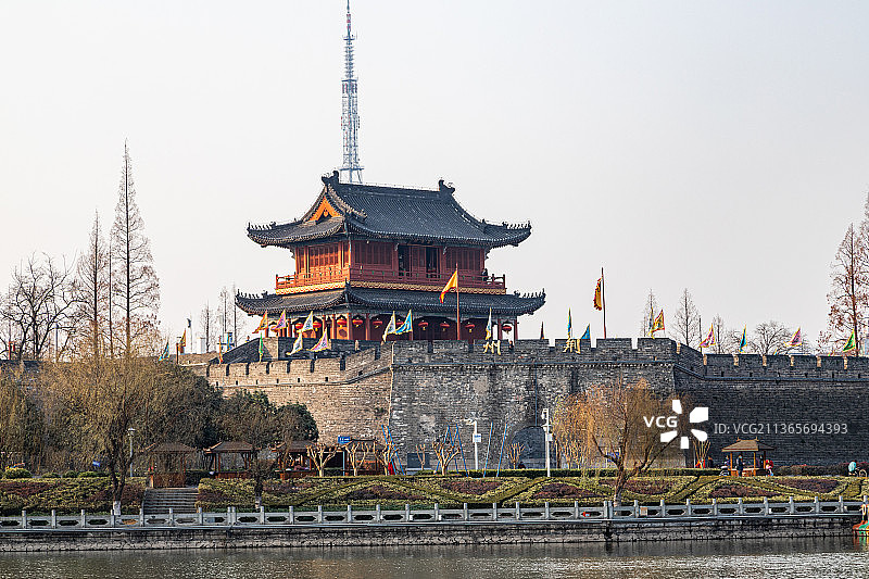 荆州古城图片素材