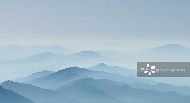 水墨秦岭图片素材