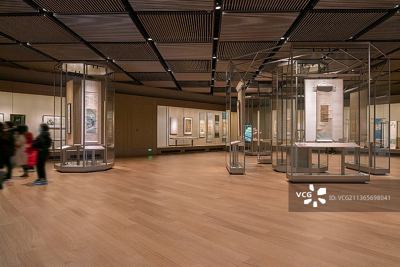 苏州博物馆西馆苏绣展厅图片素材