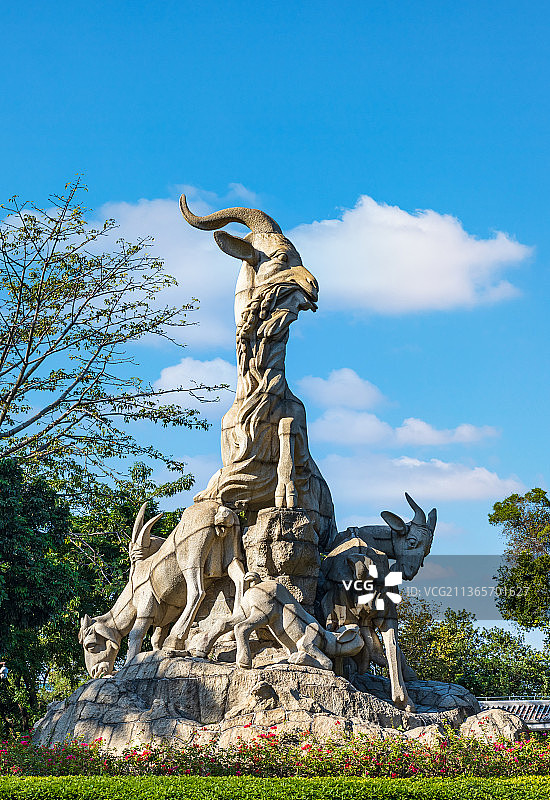 广州越秀公园五羊石像图片素材