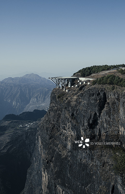 昭通大山包国际翼装飞行跳伞平台特写图片素材