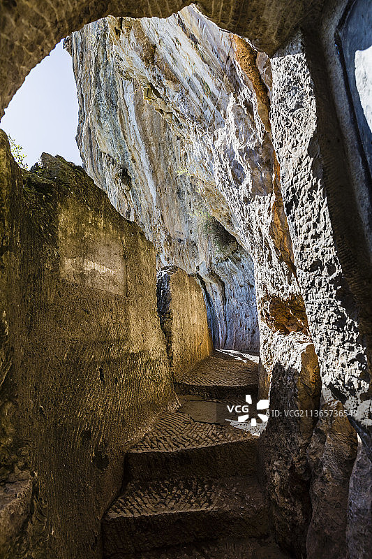 云南昆明西山风景名胜区图片素材