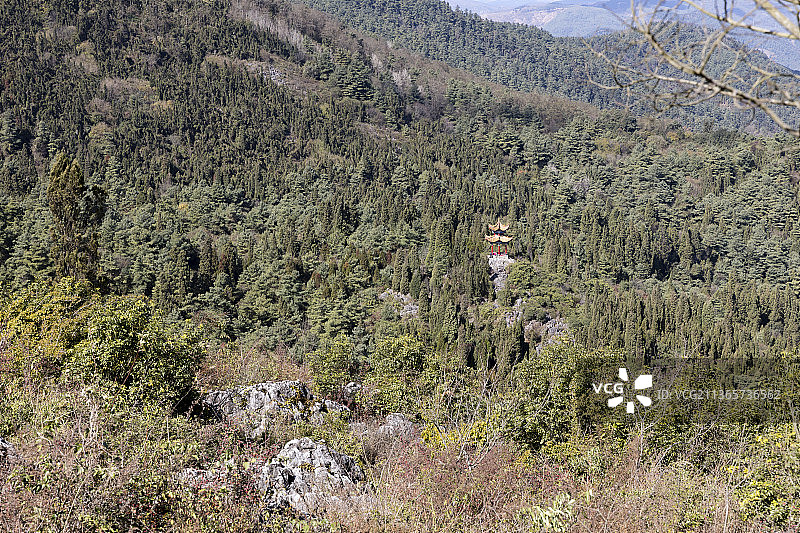 云南昆明西山风景名胜区图片素材