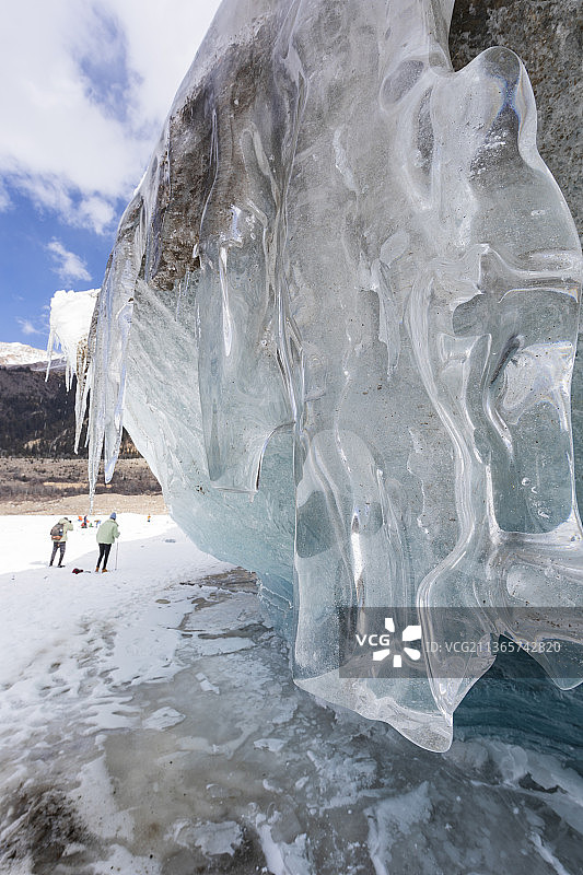 米堆冰川图片素材