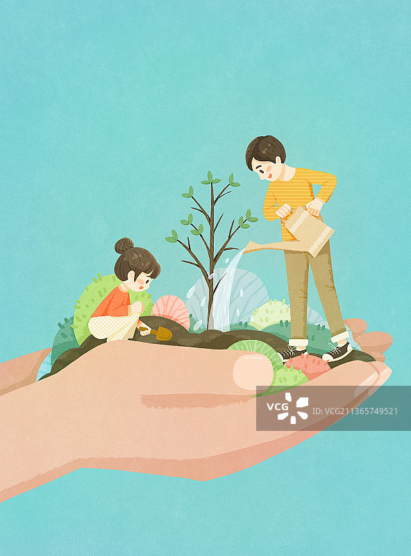 植树节图片素材