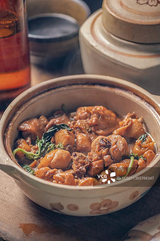 台湾三杯鸡图片素材