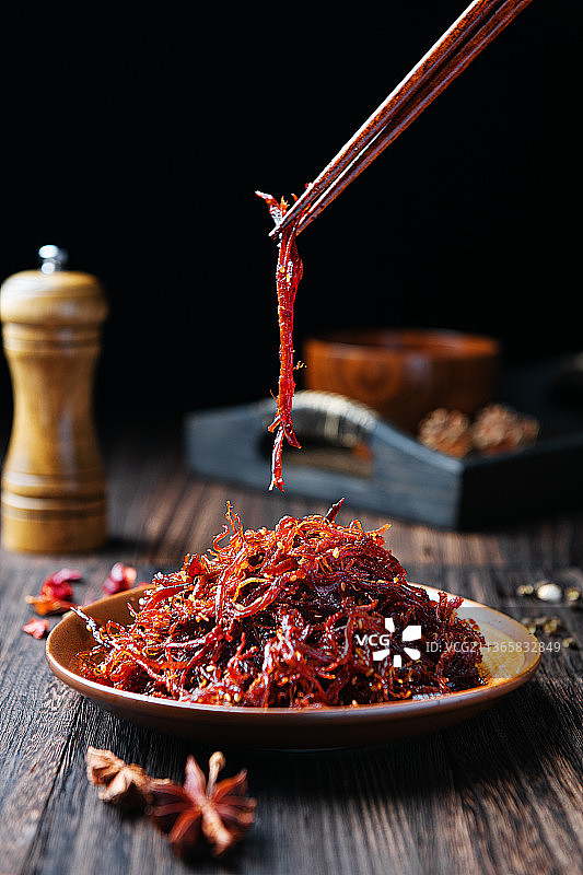 灯影牛肉图片素材