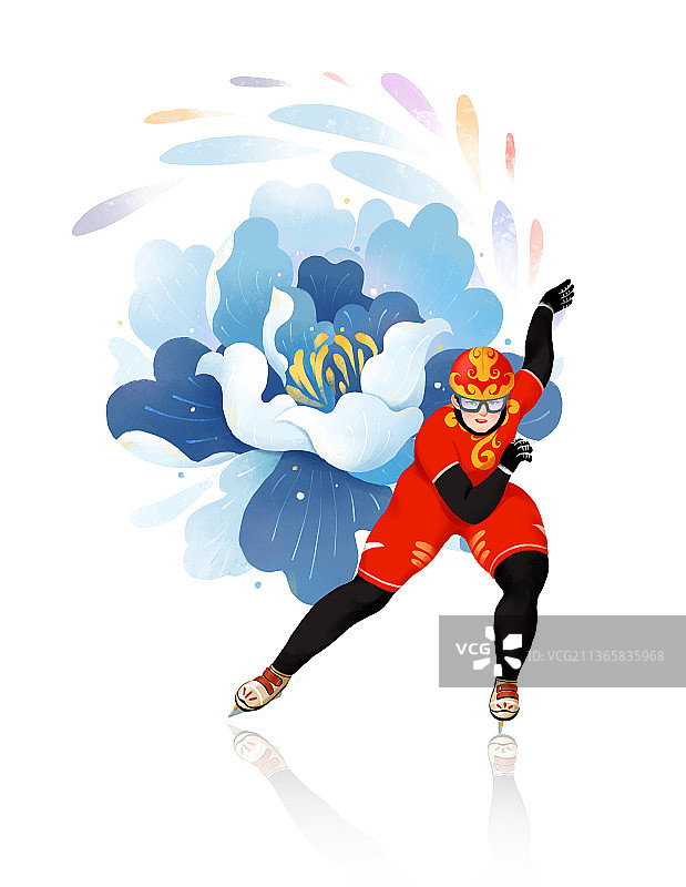 滑雪运动体育项目短道速滑图片素材