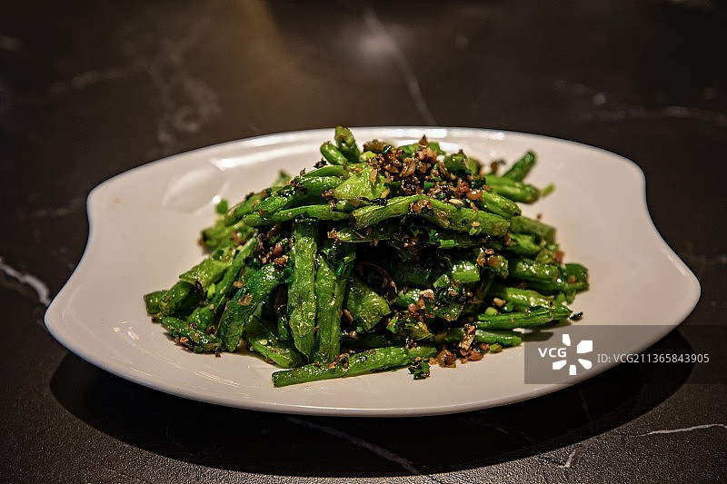 川菜/干煸四季豆图片素材