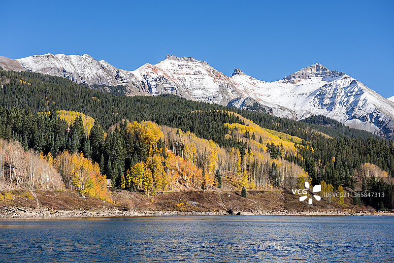 科罗拉多百万美元公路秋色图片素材