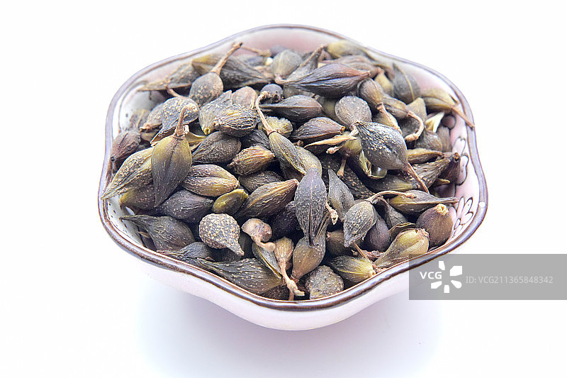 中草药中药加工传统中药材连翘图片素材