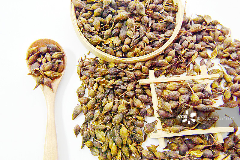 中草药中药加工传统中药材连翘图片素材