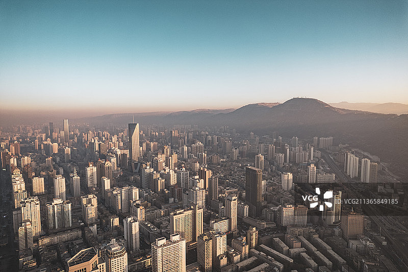 甘肃兰州城关区航拍图片素材